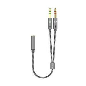 AISENS A128-0417 cavo audio 0,25 m 2 x 3.5mm 3.5mm Grigio