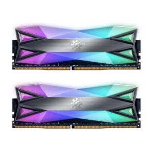 Adata Ram Gaming Xpg Spectrix D60G 16Gb(2X8Gb) Ddr4 3600Mhz Rgb, Cl18-22-22, Tungsten Grey