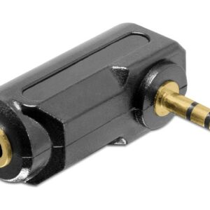 Adattatore Audio Stereo 3,5Mm M Poli Femmina - Maschio Angolato Delock