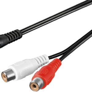 Adattatore Sdoppiatore Audio Stereo 3,5Mm Maschio - 2Xrca Femmina Mt. 1,50