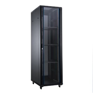 Aiten Data AI6822S Armadio da Pavimento 22U - Larghezza 600 - Profondità 800 - senza Accessori - Ruote con Freno - Colore Nero