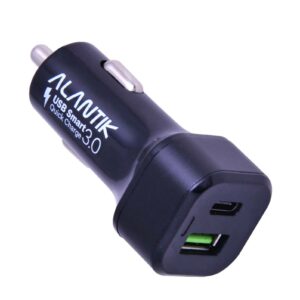 Alantik Car Charger 1 Usb Fast + 1 Usb Type-C