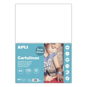 Apli Cartoncino Bianco A4 170g 50 Fogli