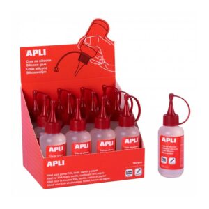 Apli Espositore da 12 Colle Siliconiche 100 ml - Senza Metanolo - Non Istantaneo