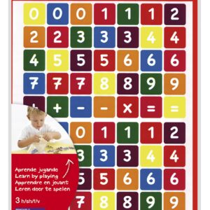 Apli Numbers Bustina Adesivi Tematici - 210 Adesivi su 3 Fogli - Adesivo Removibile - Apprendimento Numeri e Calcolo Mentale - Adesivo a Base Acqua - Senza Solventi - Colori Assortiti