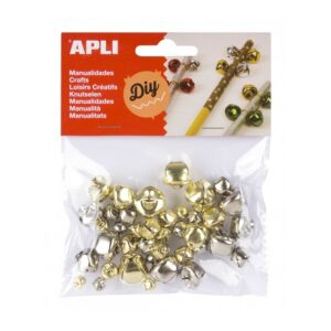 Apli Pack con 40 campanellini oro e argento - Misure assortite