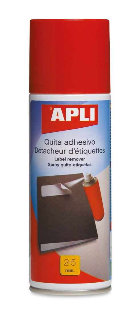 Apli Rimuovi Adesivo Spray - 200ml - Rimuove Facilmente i Residui di Adesivo e Colla su Legno, Ceramica, Vetro, Metallo e Plastica