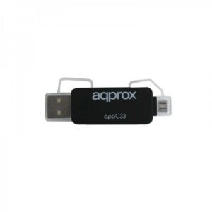 Approx APPC33 lettore di schede USB 2.0/Micro-USB Nero