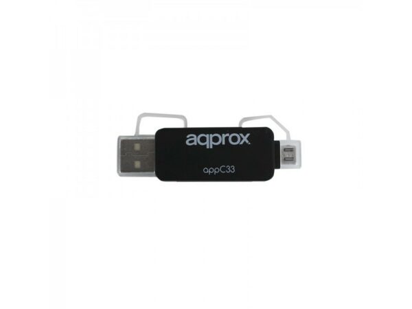 Approx APPC33 lettore di schede USB 2.0/Micro-USB Nero