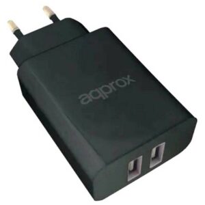 Approx Caricatore da rete doppio USB-A 5V/2.4A 12W