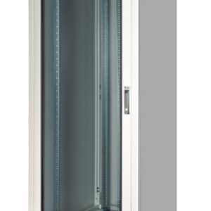 Armadio Rack Per Reti 19" 26U (A)1291, (L)600, (P)600 Colore Grigio Porta Vetro Serie Eavi