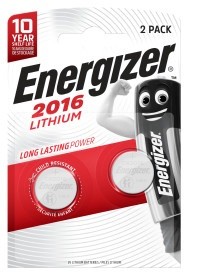 Batterie Bottone Energizer CR2016 2 pezzi