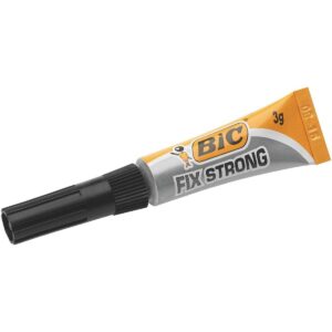 Bic Fix Strong Colla a Contatto Extra Forte 3gr - Utilizzare su Legno, Plastica e Porcellana - Non Gocciola - Tappo Anti-intasamento