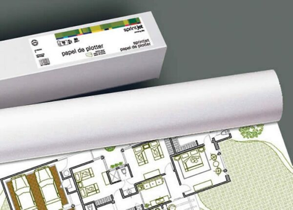 Bobina Carta Fabrisa Plus per Plotter 80gr - Misure 914mm x 50mt