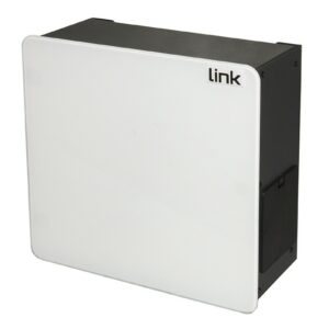 Box Per Dispositivi Home Con Porta In Vetro Bianca Mm 265 (L) X 122(P) X 265 (A) Wifi Box