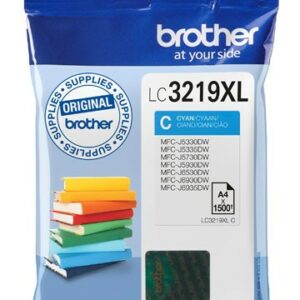 ORIGINALE Brother Cartuccia d'inchiostro ciano LC3219XLC LC-3219XL 1500 pagine