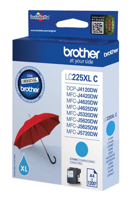 Brother Cart Ink Ciano Xl 1200 Pag Per Mfc-J4620Dw/J5320Dw/J5620Dw/J5720Dw