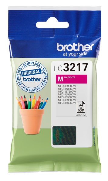 ORIGINALE Brother Cartuccia d'inchiostro magenta LC3217M LC-3217 550 pagine