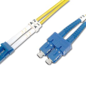 CAVO FIBRA OTTICA LC A SC MONOMODE DUPLEX 9/125 MT.1 (AL-9LCSC-01I)