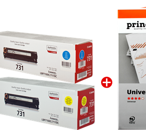 Canon Value Pack nero / ciano / magenta / giallo 731 MCVP + Prindo Universal Papier 2500 fogli