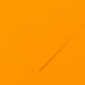 Canson Guarro Confezione da 25 Carte Iris da 185g - 50x65cm - Colore Arancio Fluo