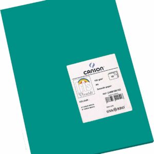 Canson Guarro Confezione da 50 Cartoncini Iris A4 da 185g - 21x29,7 cm - Colore Verde Menta