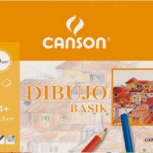 Canson Minipack Promo 10 Hojas de Dibujo Basik Liso - 21x29.7 - 130g - 20% Hojas Gratis - Color Blanco