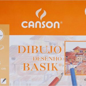 Canson Minipack da 10 fogli da disegno Basik Smooth A3 - 29,7x42 cm - 130 g - Colore bianco