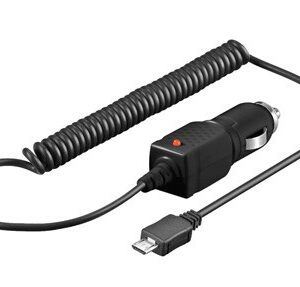 Caricabatteria Da Auto 1A Micro Usb Con Cavo 1,5 Mt 12-24 Volt