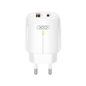 Caricabatterie XO Power L114 18 W tipo C + USB - bianco