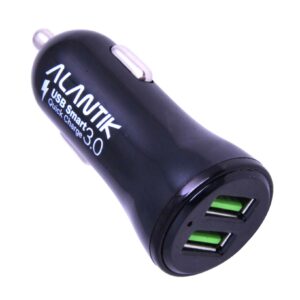 Caricabatterie da auto Alantik con 2 porte USB FAST