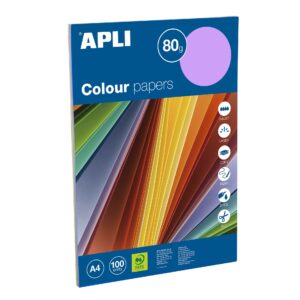 Carta Apli a colori assortiti intensi A4 100 fogli