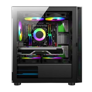 Case Gaming 1 Fan Argb, 3 Usb, Acrilyc Panel