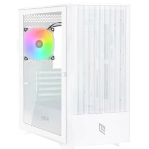 Case Mini-Tower No Psu Fobia L111 Wht 3Usb3 1Fan Argb Vetro Temperato