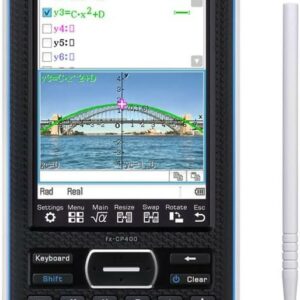 Casio FX-CP400 Calcolatrice scientifica grafica 3D - Touch Screen a colori - Grafica 3D - Disegno simultaneo fino a 100 curve - Alimentazione a batteria