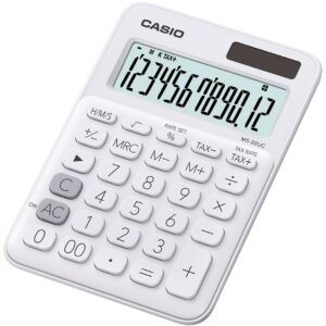 Casio MS-20UC-WE calcolatrice Desktop Calcolatrice di base Bianco