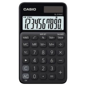 Casio SL-310UC-BK calcolatrice Tasca Calcolatrice di base Nero