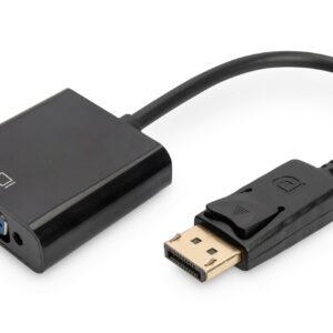 Cavo Adattatore Displayport Dp 1.2 Maschio - Vga 15 Poli Femmina Cm 15