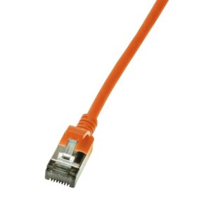 Cavo Di Rete Cat.6A Stp Tpe Slimline Arancione 0,5M