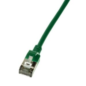 Cavo Di Rete Cat.6A Stp Tpe Slimline Verde 0,3M