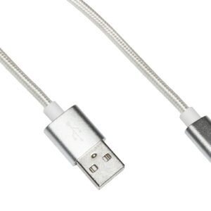 *Cavo Micro Usb Mt 1 Guaina Intrecciata Nylon Colore Bianco