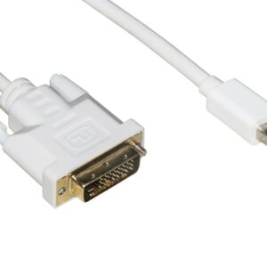 Cavo Mini Displayport - Dvi 24+1 Maschio/Maschio Mt 1,80 Per Monitor, Video, Tv