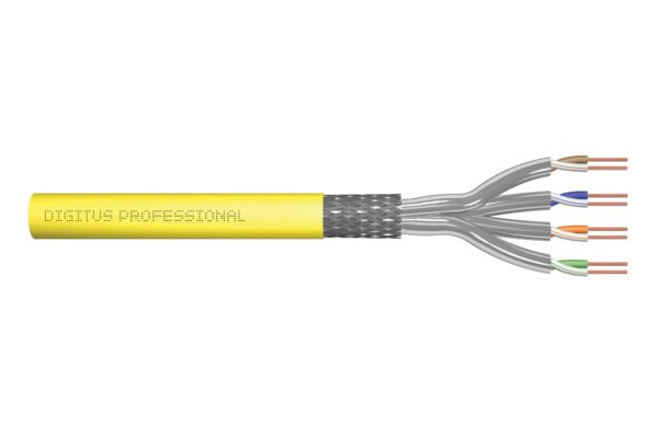 Cavo Rete Cat 7A S/Ftp Solido Da Installazione Simplex Matassa Mt 100 Classe Cpr: Dca Digitus