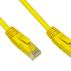 Cavo Rete Categoria 6A Non Schermato Utp Awg24 Colore Giallo Halogenfree Mt 0,25