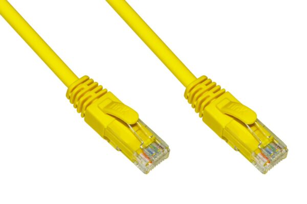 Cavo Rete Categoria 6A Non Schermato Utp Awg24 Colore Giallo Halogenfree Mt 0,25