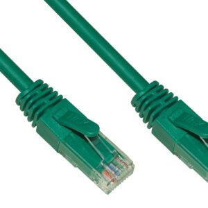 Cavo Rete Categoria 6A Non Schermato Utp Awg24 Colore Verde Halogenfree Mt 0,25