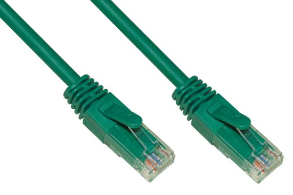 Cavo Rete Categoria 6A Non Schermato Utp Awg24 Colore Verde Halogenfree Mt 0,25