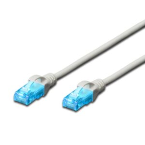 Digitus Cavo Di Rete Utp, Cat 5E, Non Schermato, 0,25Mt, Grigio