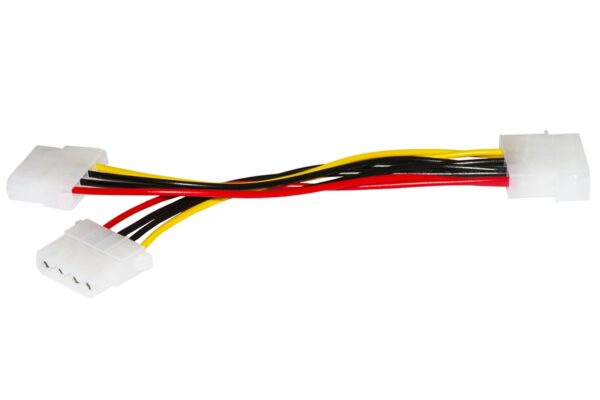 Cavo Sdoppiatore Alimentazione 1 X Molex Maschio - 2 X Molex Femmina Cm 15