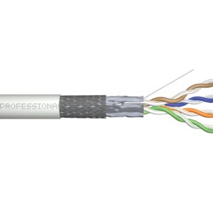 Cavo Solido Doppia Schermatura Sf-Utp Per Reti Categoria 5E In Rame Matassa Mt. 100